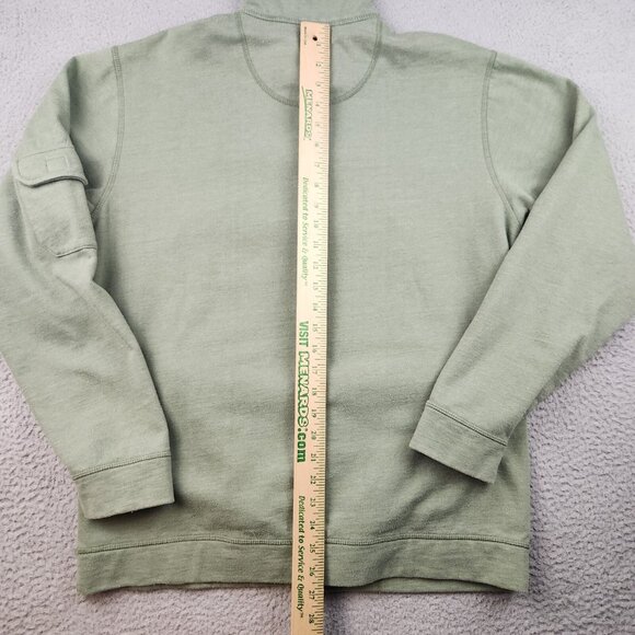 Outdoor Life Sweater Mens Medium Green 1/4 Zip Pullover Sweatshirt Mockneck - Picture 7 of 10